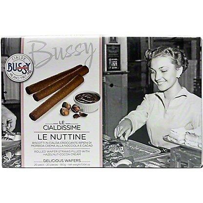 Bussy Chocolate and Hazelnut Filled Round Wafers - OO Sweet Snacks - Olive Ovation