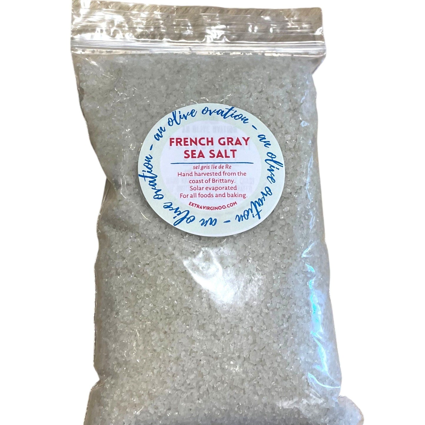 French Gray Salt Bag - Olive Ovation