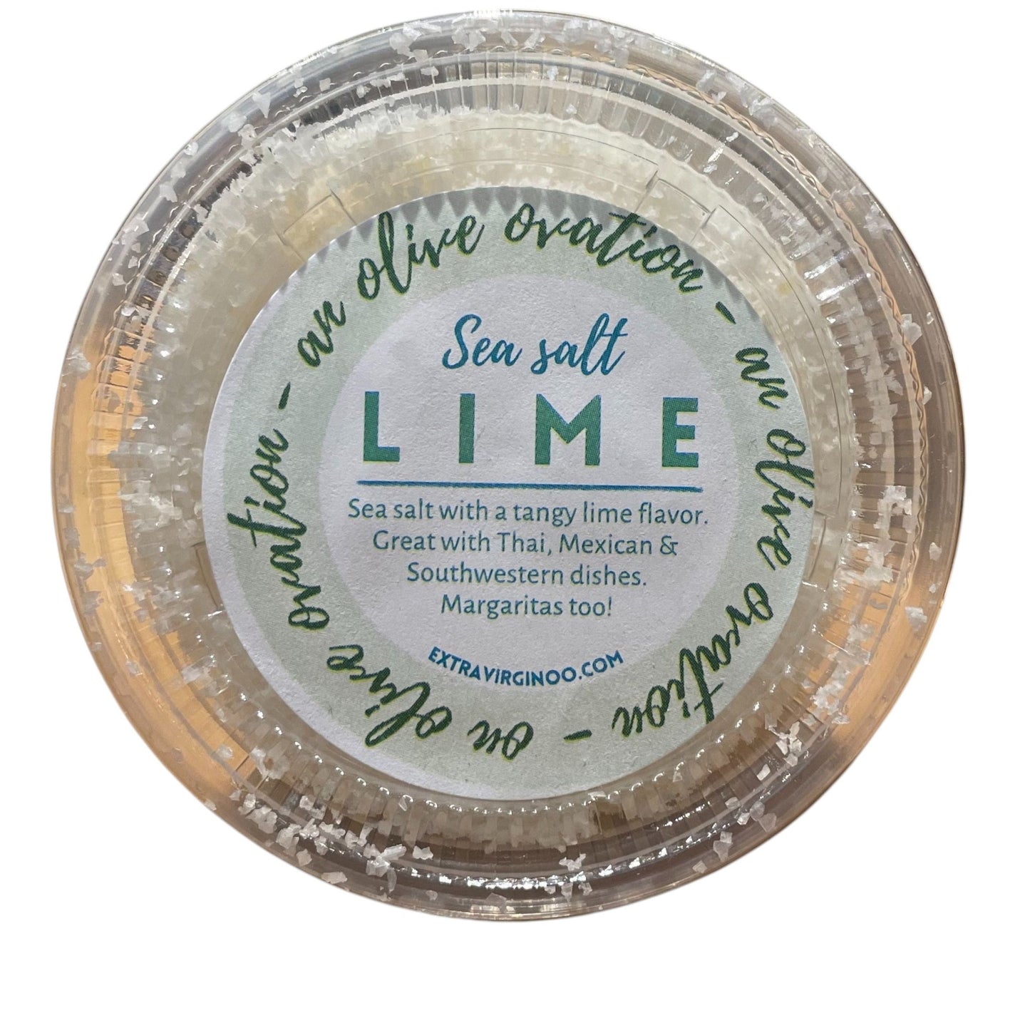 Lime Sea Salt Tub - OO Salts and Seasonings - Olive Ovation