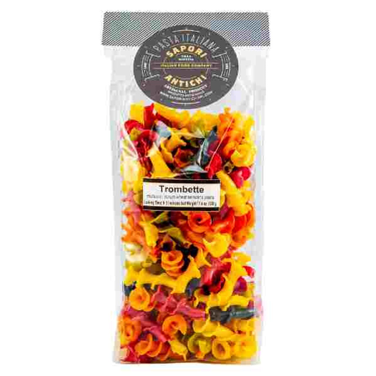 Sapori Antichi Multicolor Trombette 17.6oz - OO Pasta Beans and Grains - Olive Ovation