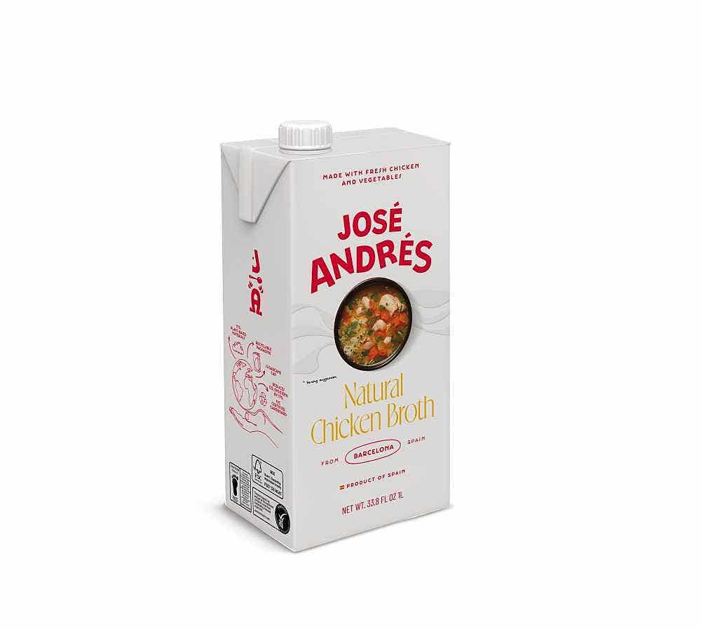 Jose Andres Natural Chicken Broth 32oz.