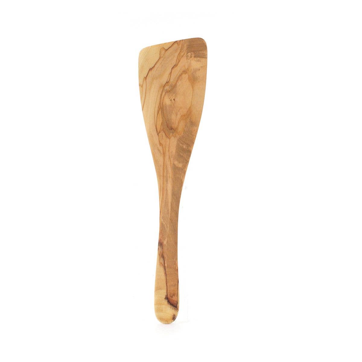 Italian Olive Wood Wide Spatula — 12.5″
