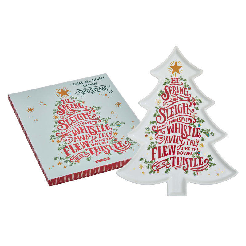 Twas The Night Before Christmas Tree Tray