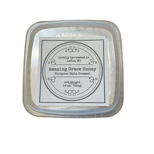 Amazing Grace Creamed Honey 16oz. - Olive Ovation
