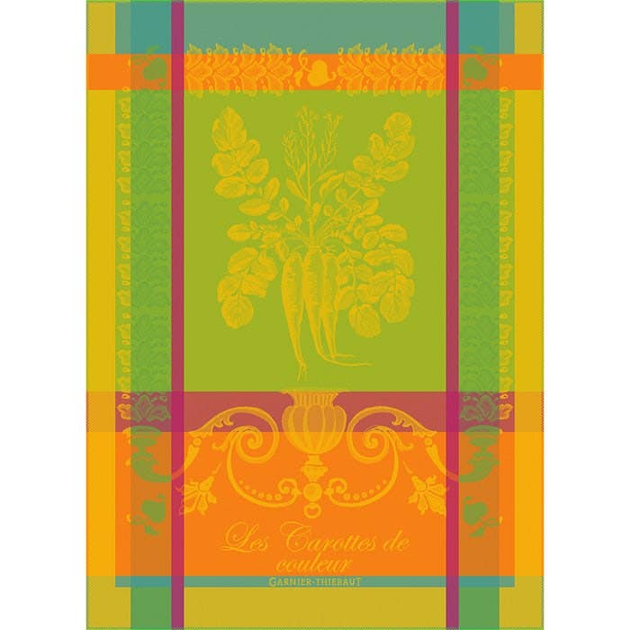 Carottes de Couleur Kitchen Towel - Olive Ovation