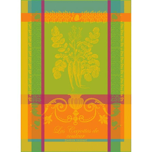 Carottes de Couleur Kitchen Towel - Olive Ovation