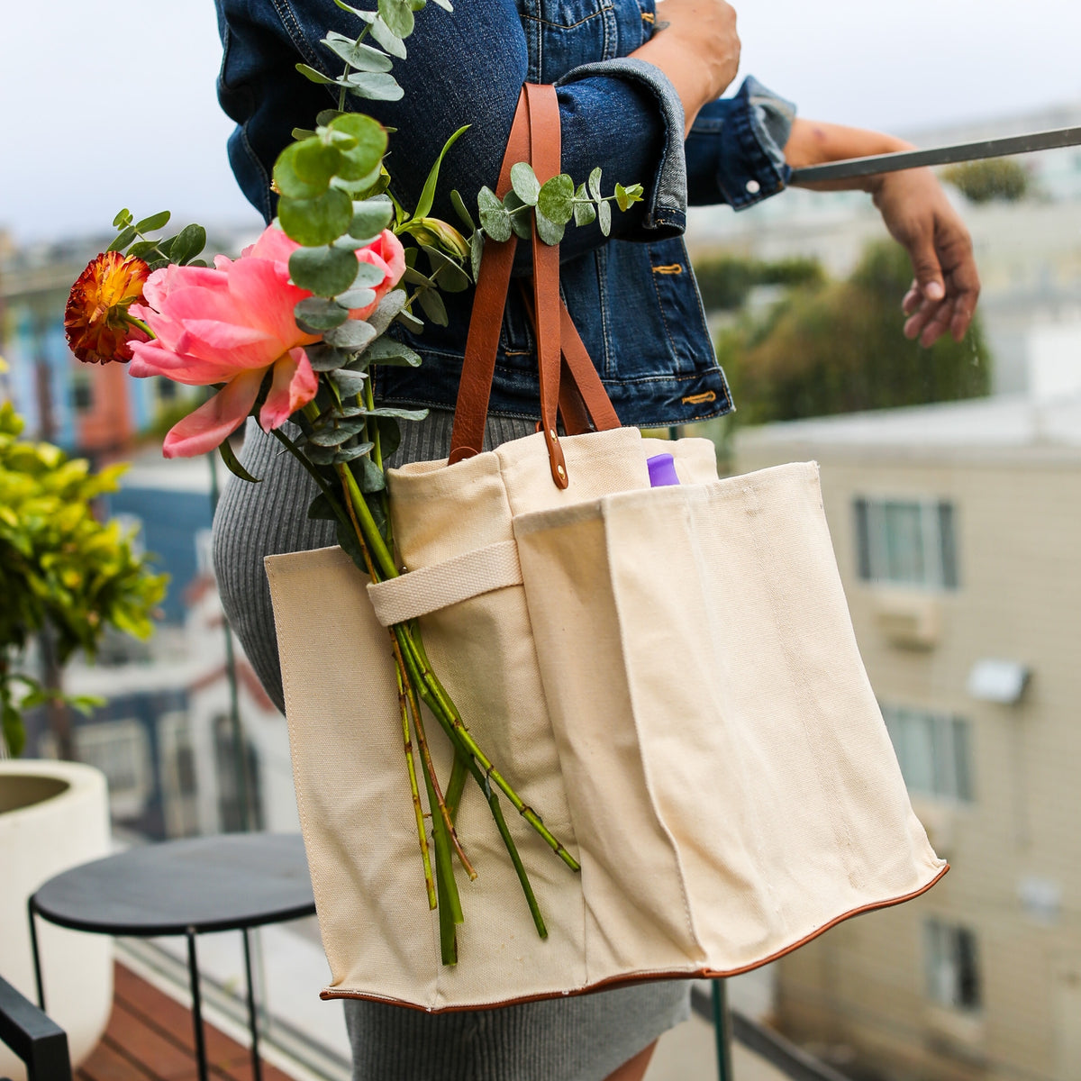 Heavy Canvas Market Tote Bag