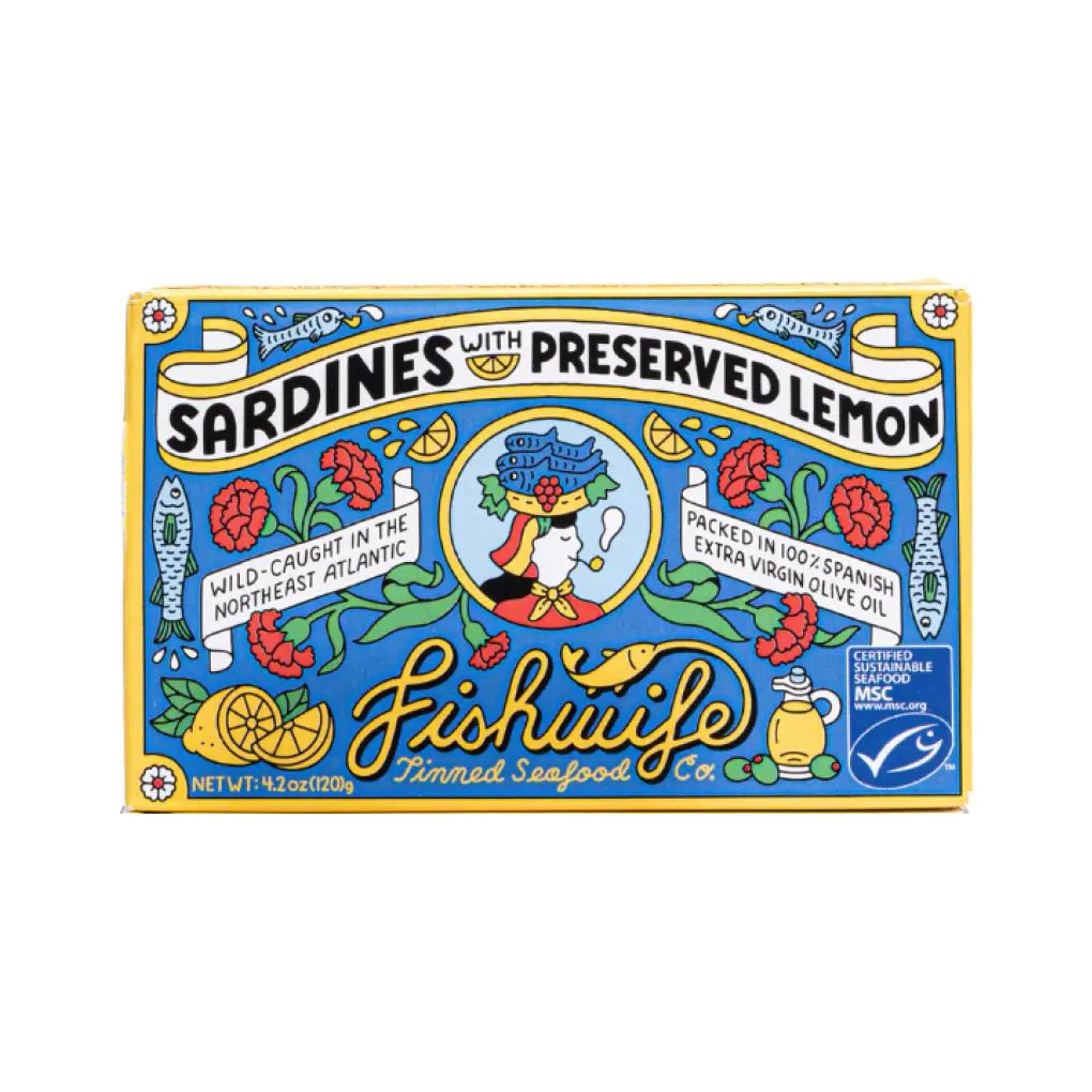 Fishwife Sardines with Preserved Lemons - Olive Ovation