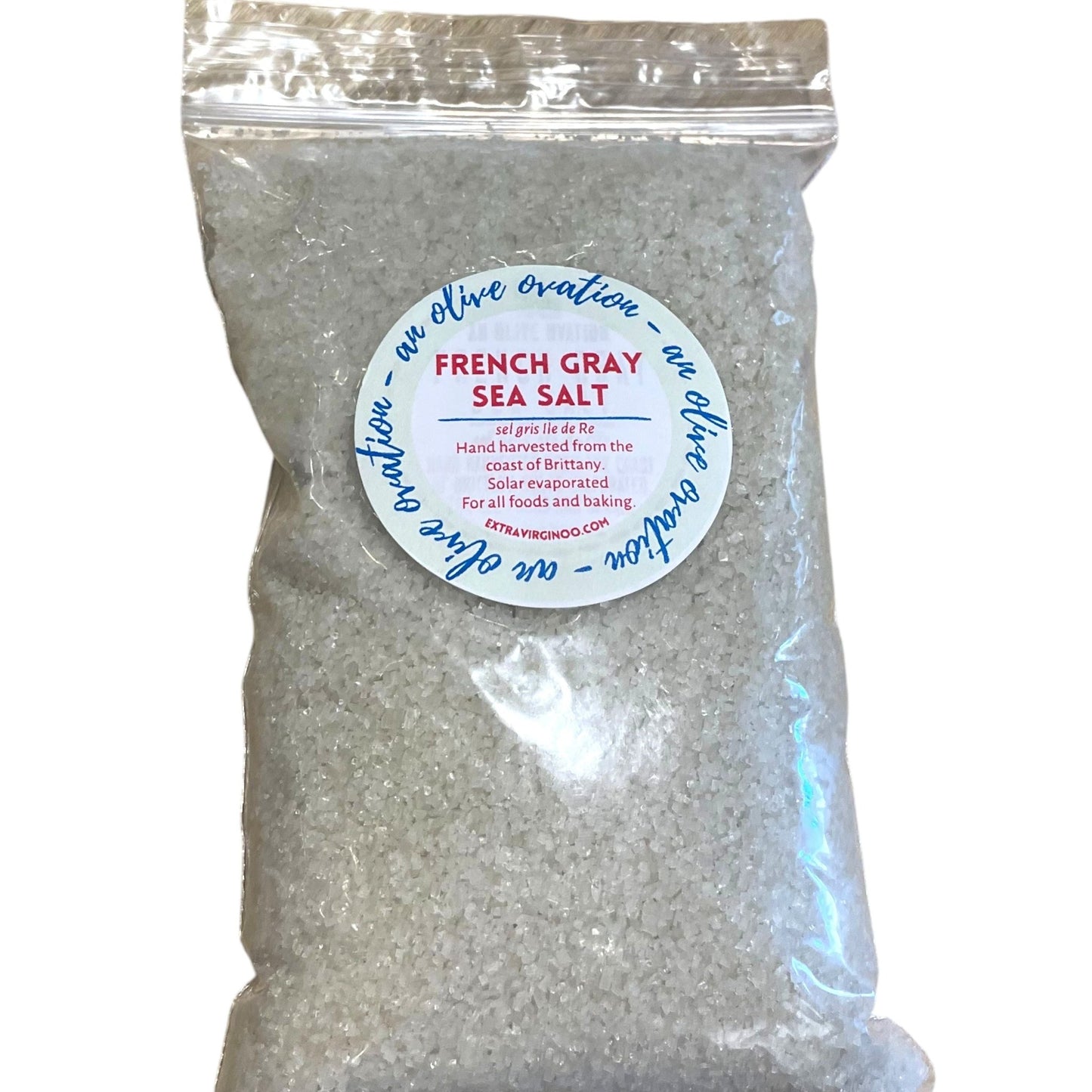 French Gray Salt Bag - OO Salts and Seasonings - Olive Ovation