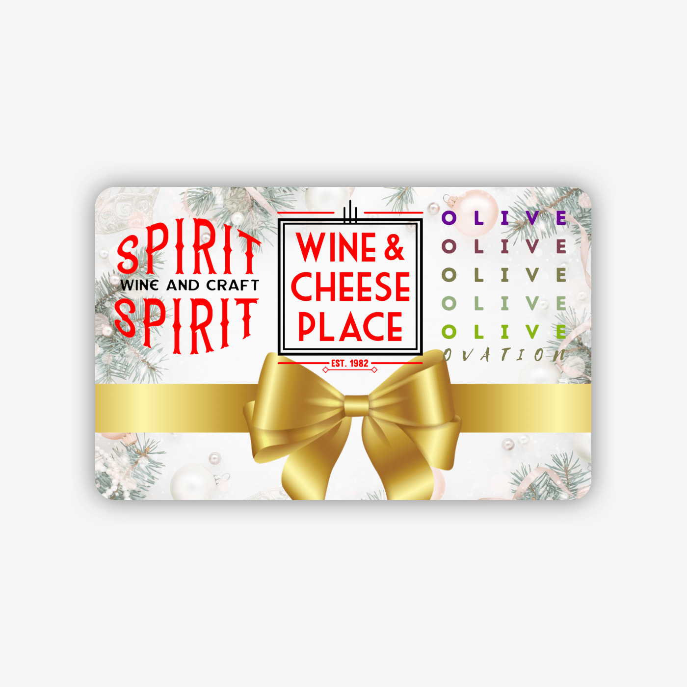 Gift card - Gift Cards - Olive Ovation