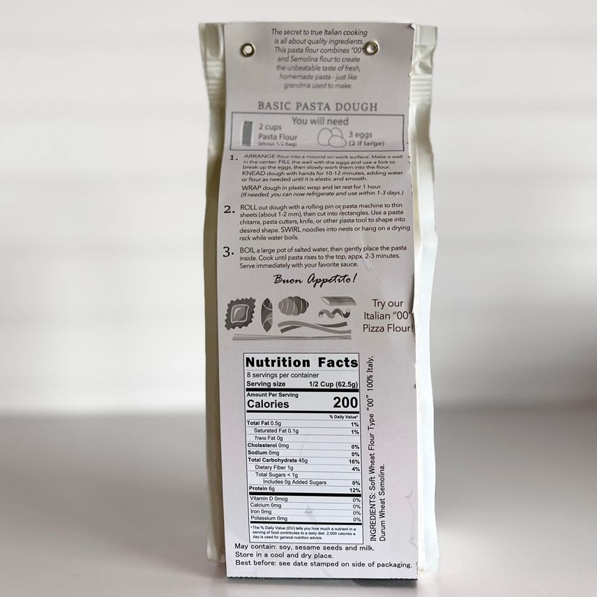 Italian "00" + Semolina Pasta Flour 500g - Olive Ovation