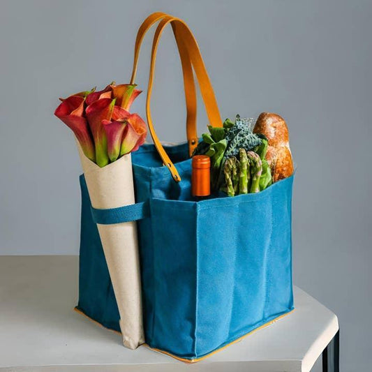 Market Tote Blue - OO Accessories - Olive Ovation