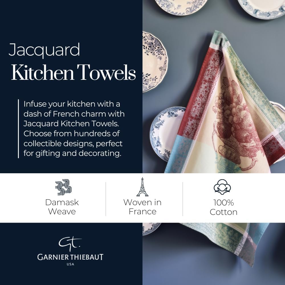 Mille Colibris Tor Antilles Jacquard Kitchen Towel - Olive Ovation