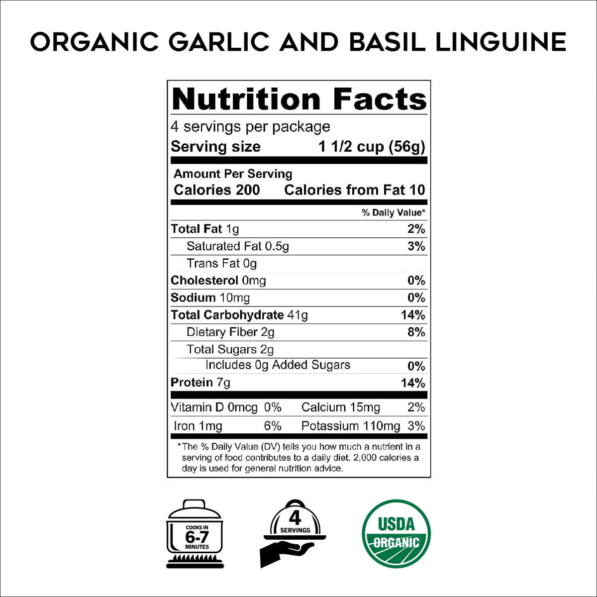 Morelli Garlic Basil Linguine 8.8oz - Olive Ovation
