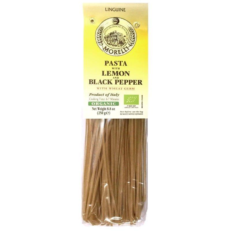 Morelli Lemon Pepper Linguine - OO Pasta Beans and Grains - Olive Ovation