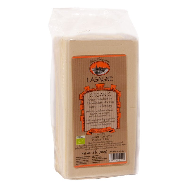 Organic Lasagne Pasta by Alta Valle Scrivia, 1.1 lb - Olive Ovation