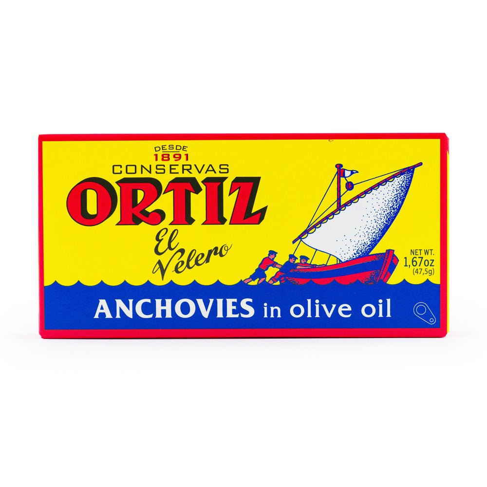 Ortiz Anchovies in Olive Oil Tin - Olive Ovation