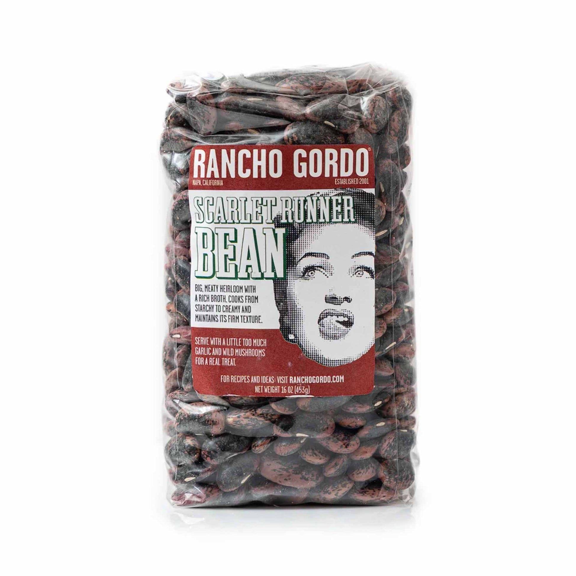 Rancho Gordo Scarlet Runner Bean - OO Pasta Beans and Grains - Olive Ovation