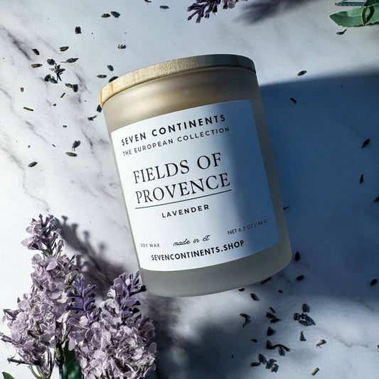 Seven Contients Fields of Provence Soy Wax Candle 8.5oz - Olive Ovation