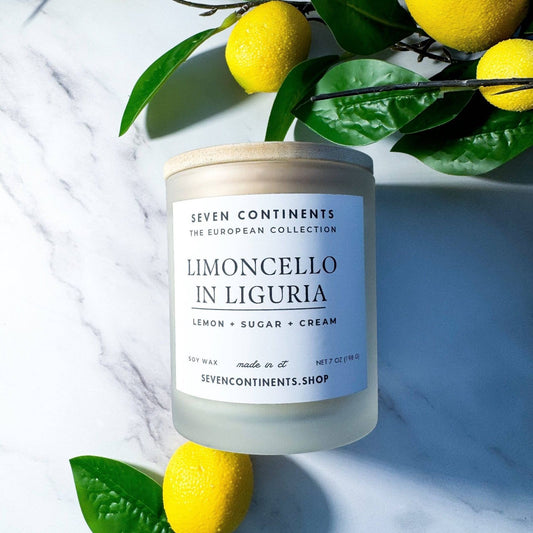 Seven Continents Limoncello in Liguria Soy Wax Candle 8.5oz - Olive Ovation
