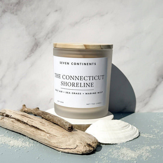 Seven Continents The Connecticut Shoreline Soy Wax Candle 8.5oz - Olive Ovation