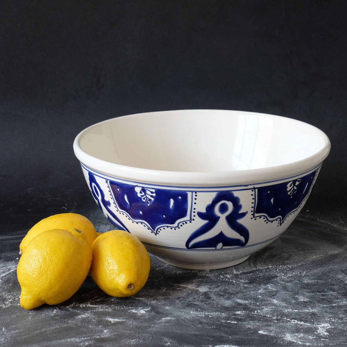 Tunisian Nigella Large Bowl - Olive Ovation