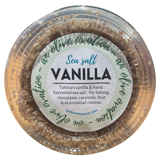 Vanilla Sea Salt Tub - OO Salts and Seasonings - Olive Ovation